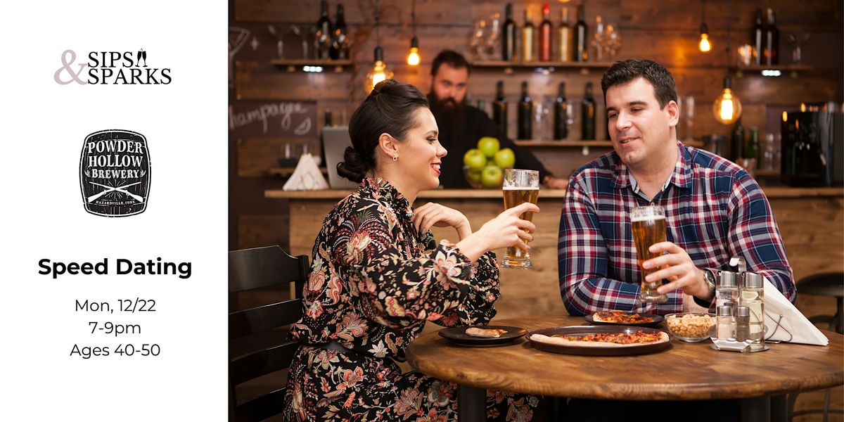 Speed Dating Ages 40-50 in Enfield, CT  at Powder Hollow Brewery