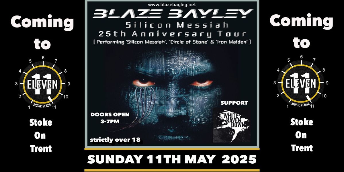 Blaze Bayley plus White Raven Down live Eleven Stoke