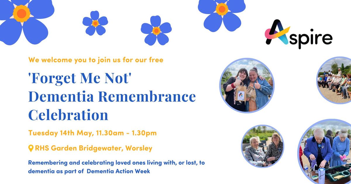 Forget Me Not Dementia Memorial Celebration