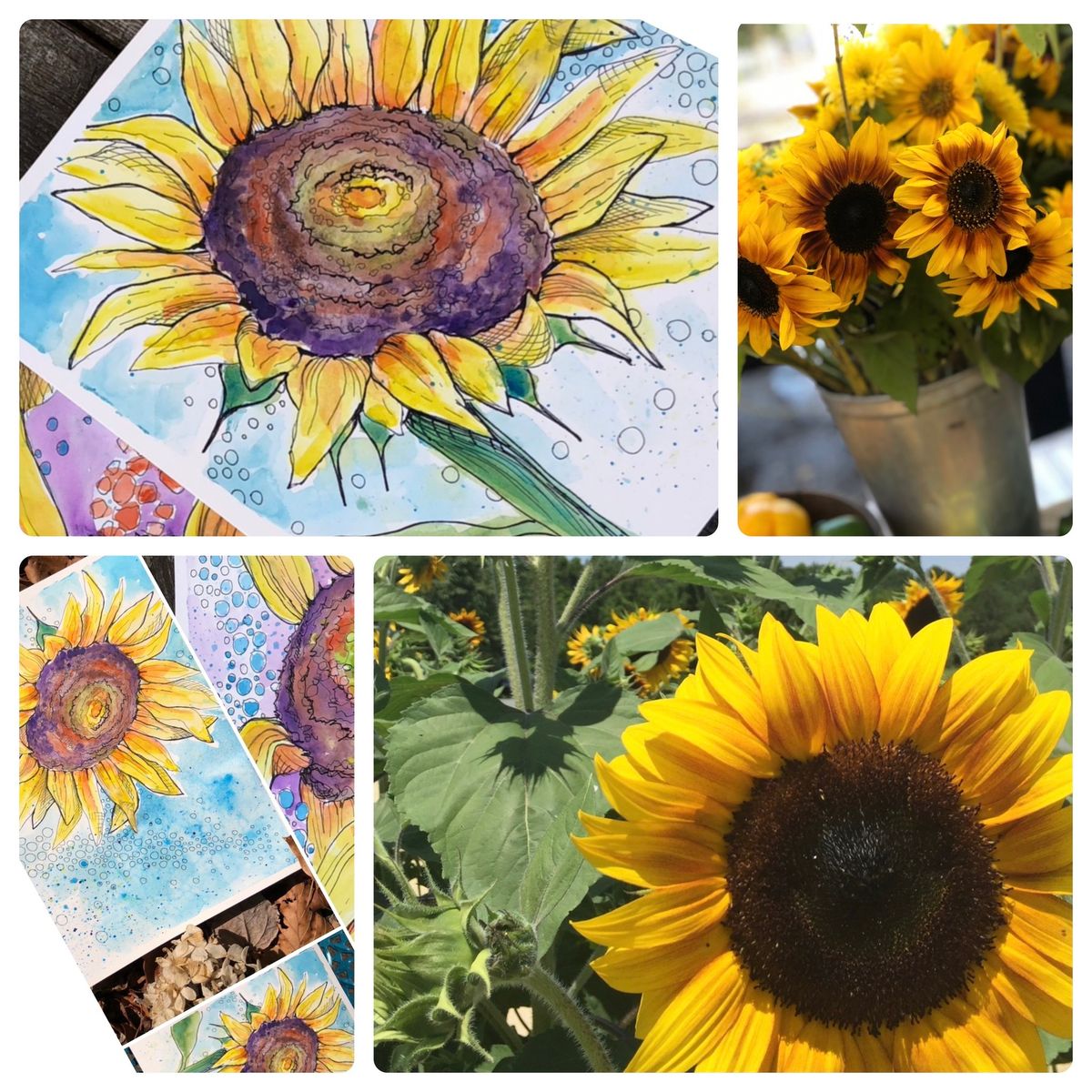 September Watercolor Workshop - Creating Sunflowers