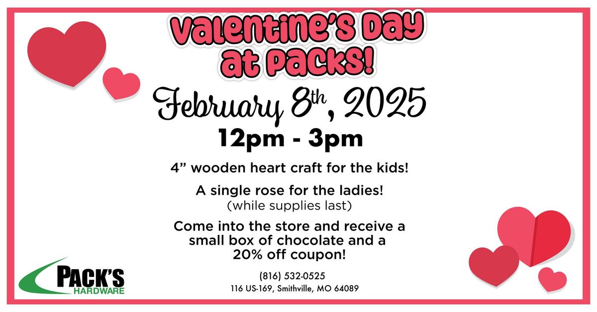 Valentine's Day at Packs!