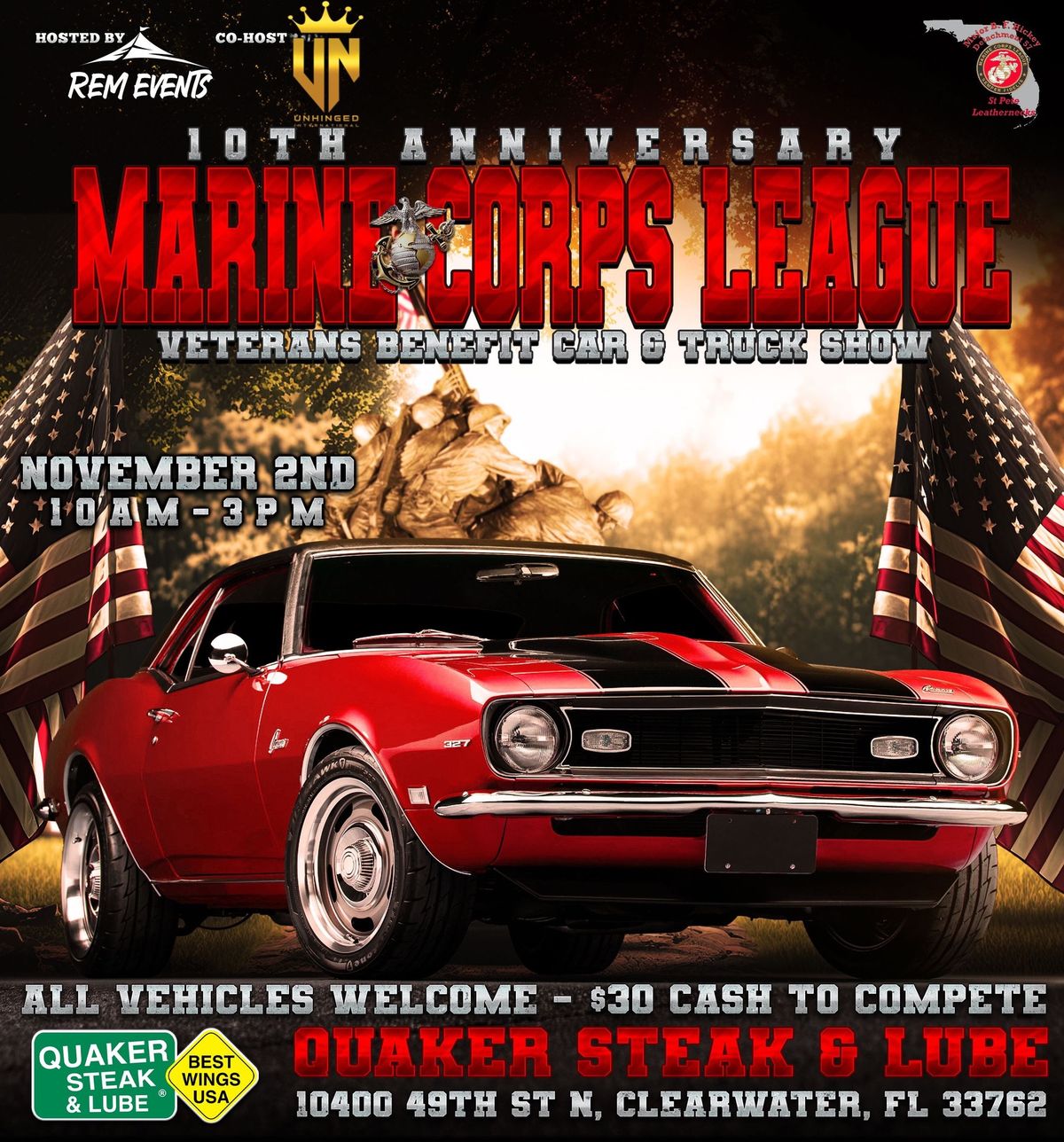 10th Anniversary Marine Corps League Veterans Benefit Car & Truck Show