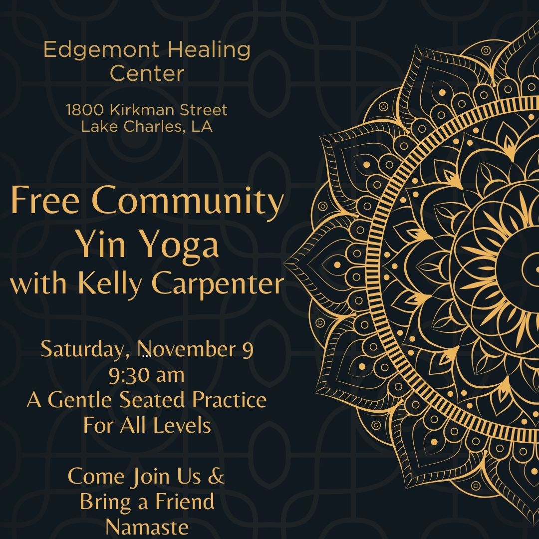 Free Community Yin Yoga with Kelly Carpenter