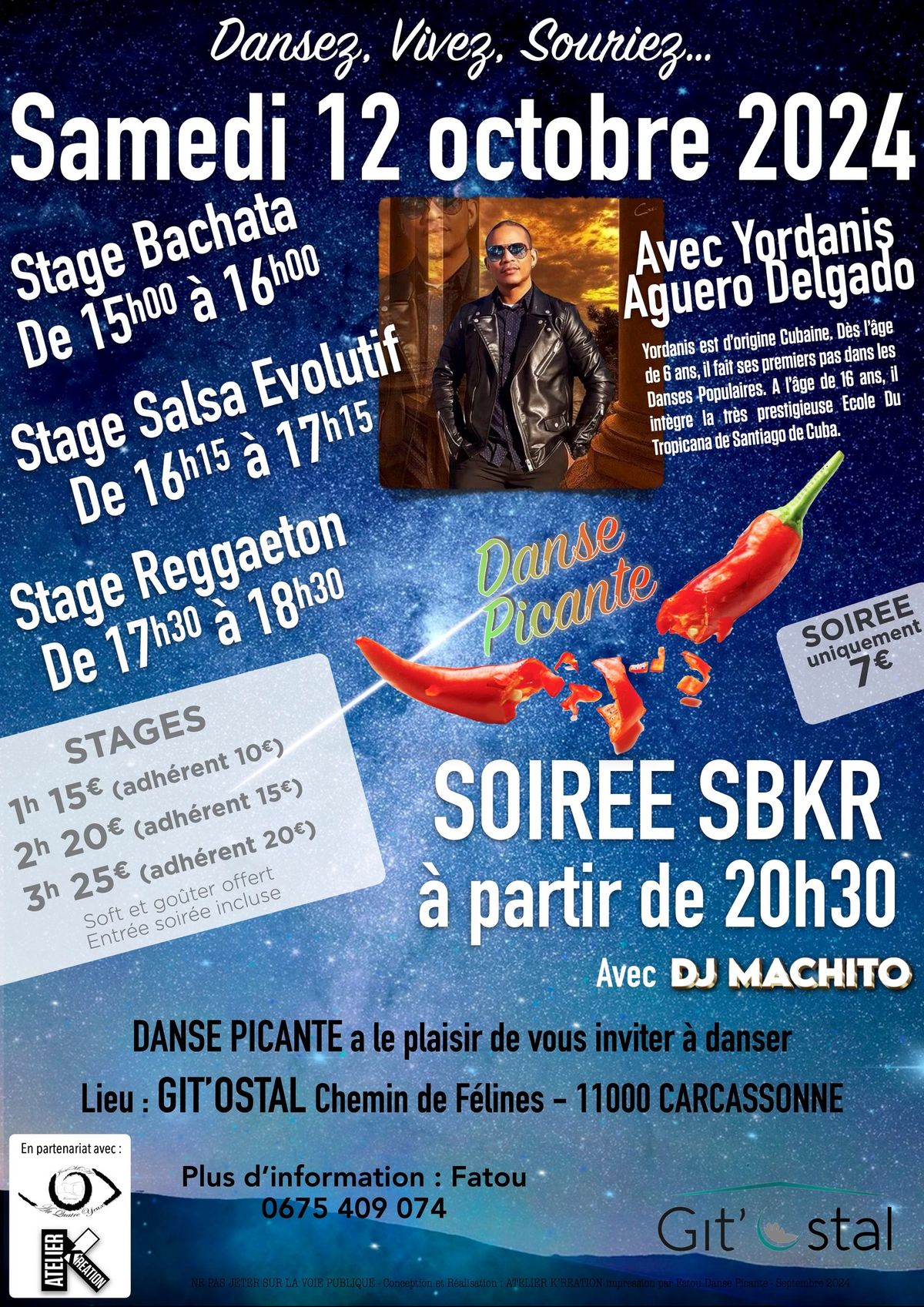 Stages et soir\u00e9e SBKR . Stages: bachata salsa reggaeton 