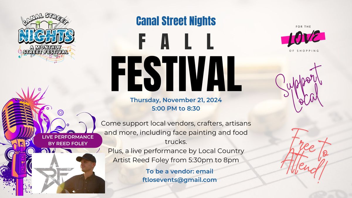 Canal Street Nights Fall Festival