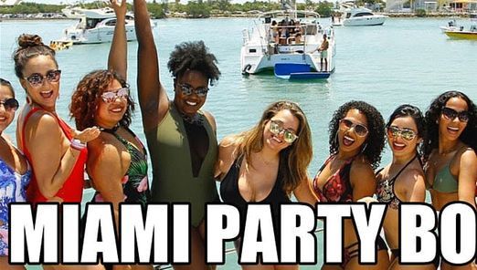 MIAMI BOAT PARTY - 3 HOUR OPEN BAR - BOAT PARTY MIAMI - HIP HOP PARTY BOAT MIAMI - MIAMI BOAT PARTY