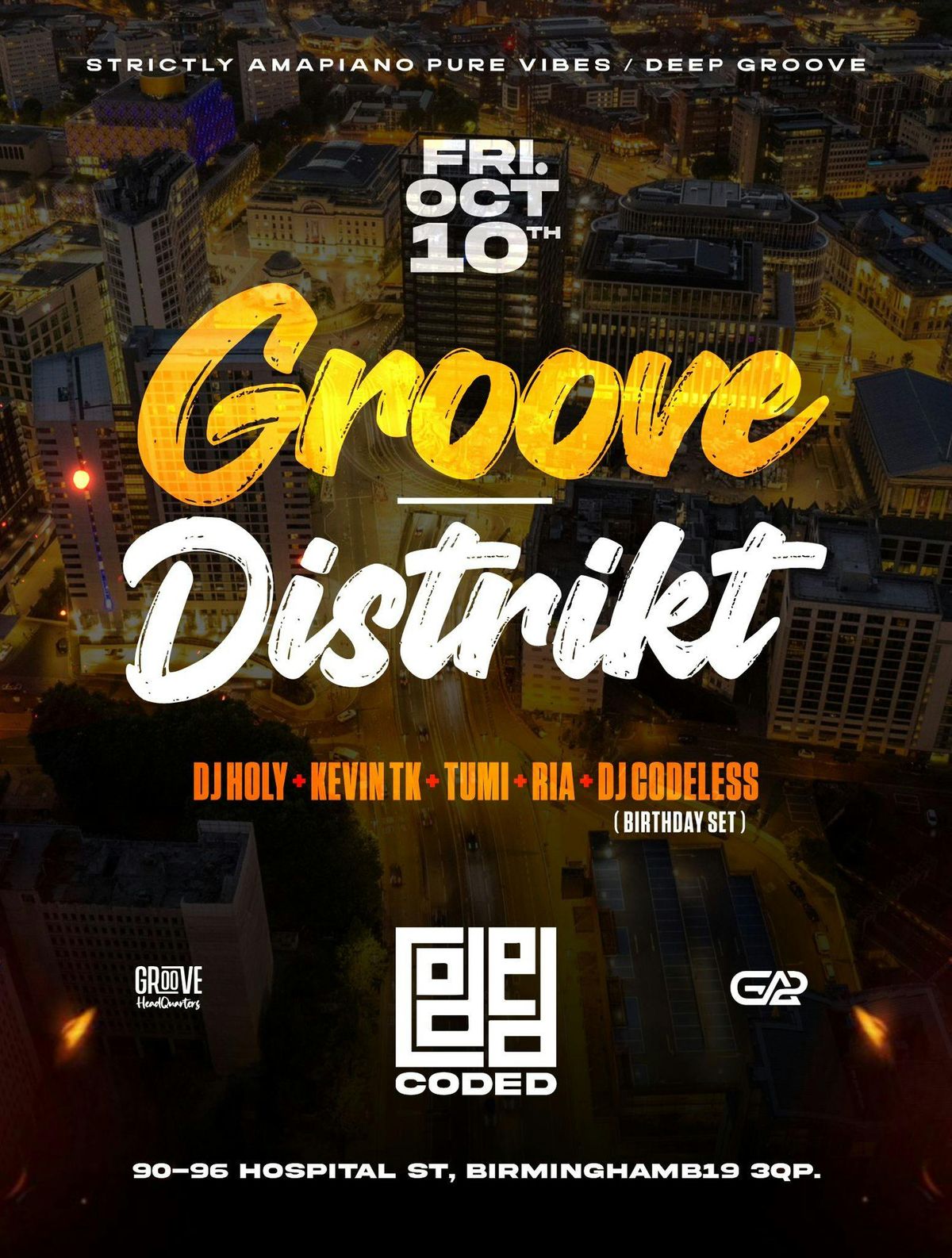 Groove Distrikt - CODED BIRMINGHAM