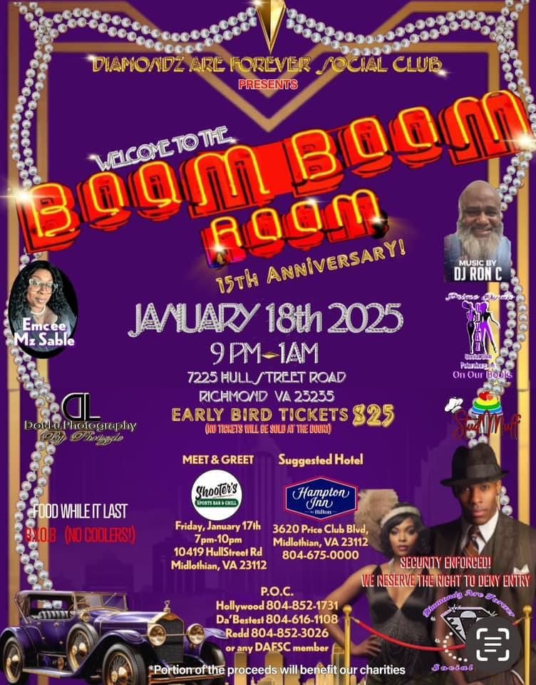 Diamondz Are Forever S.C., Presents Welcome To The Boom Boom Room