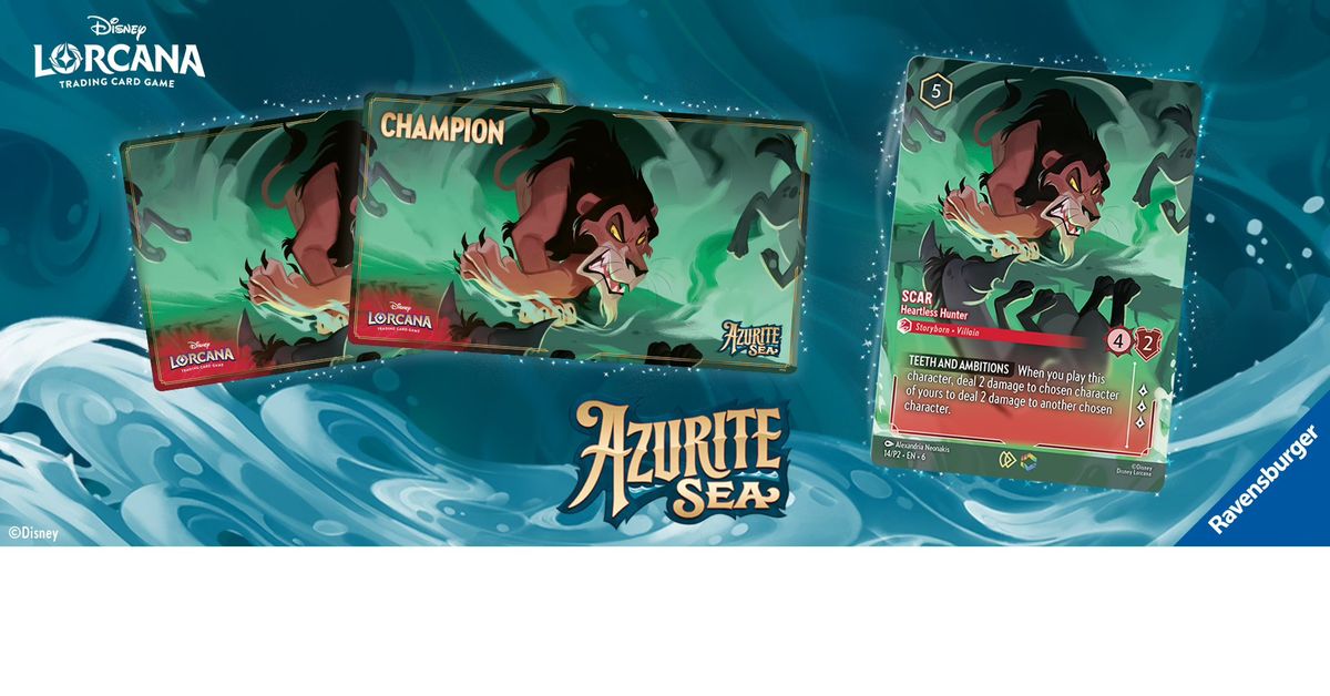 Disney Lorcana Azurite Sea Set 6 Store Championships at Turn Order Games