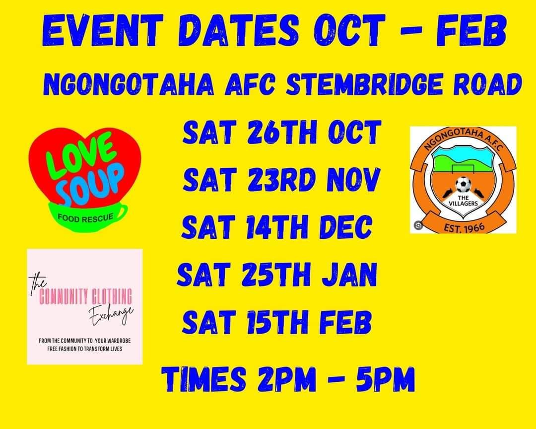 Community Event Love Soup Community Clothing Exchange Ngongotaha AFC