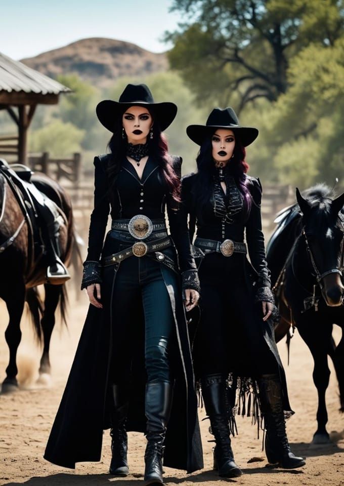 Cowboys and Goth Girls party