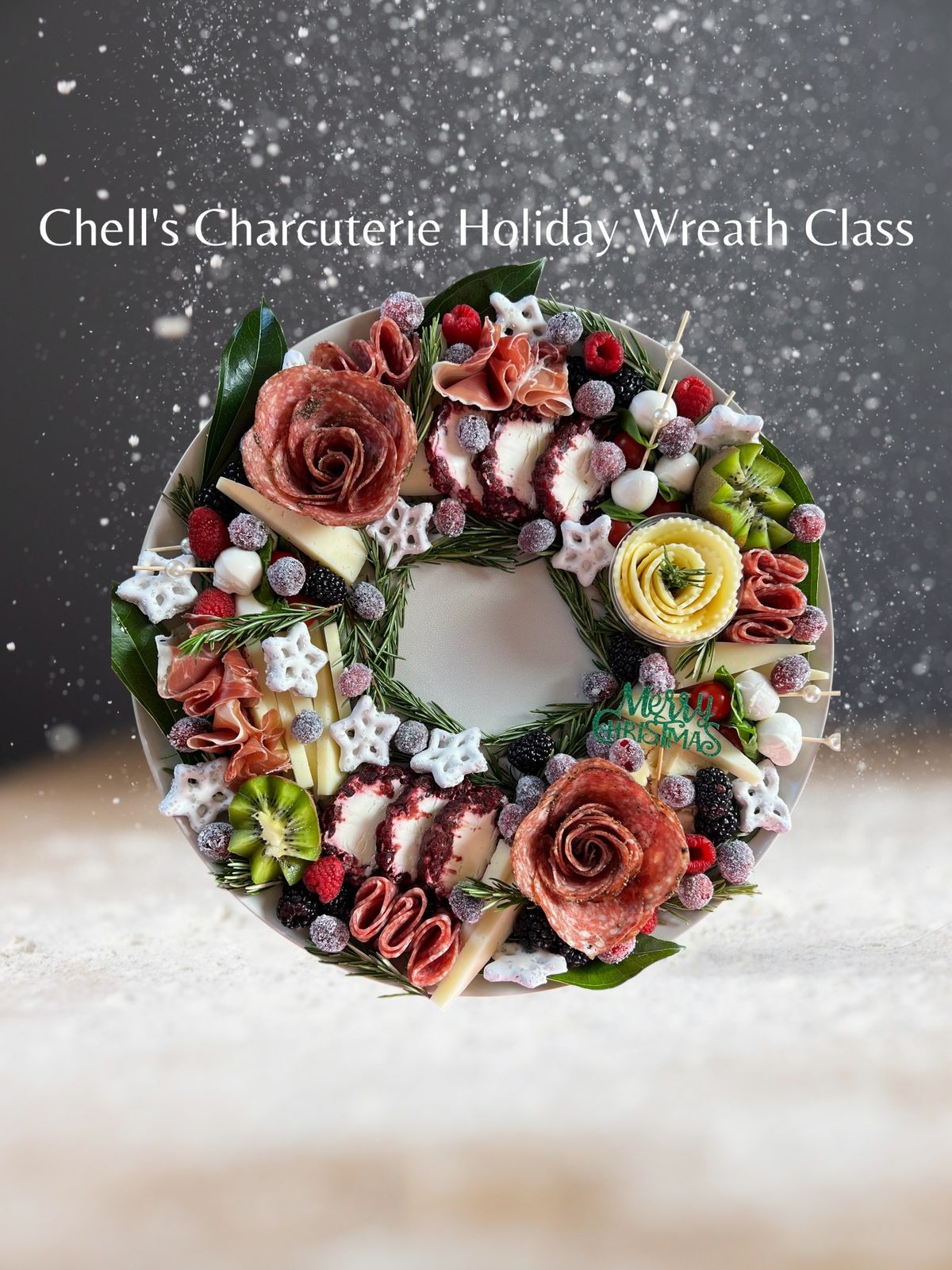 Chell's Charcuterie Holiday Wreath Class at Beardsley Zoo 