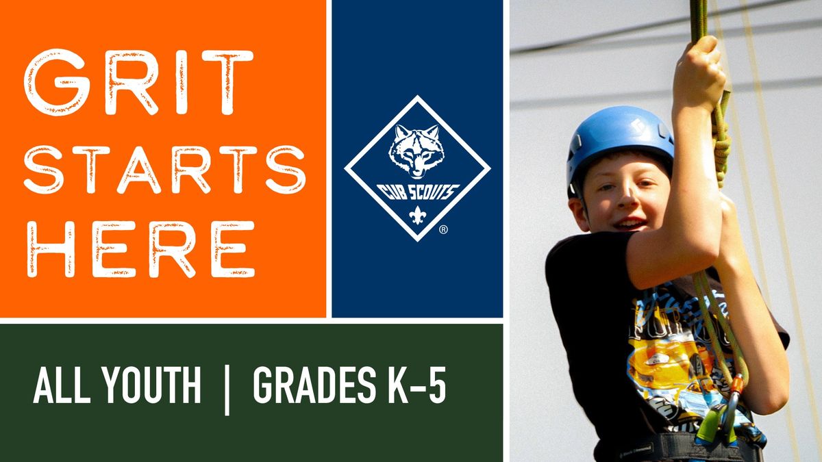 Get Grit with Resurrection Elementary Cub Scouts!