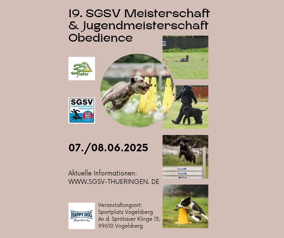 19.SGSV Meisterschaft und Jugendmeisterschaft Obedience 