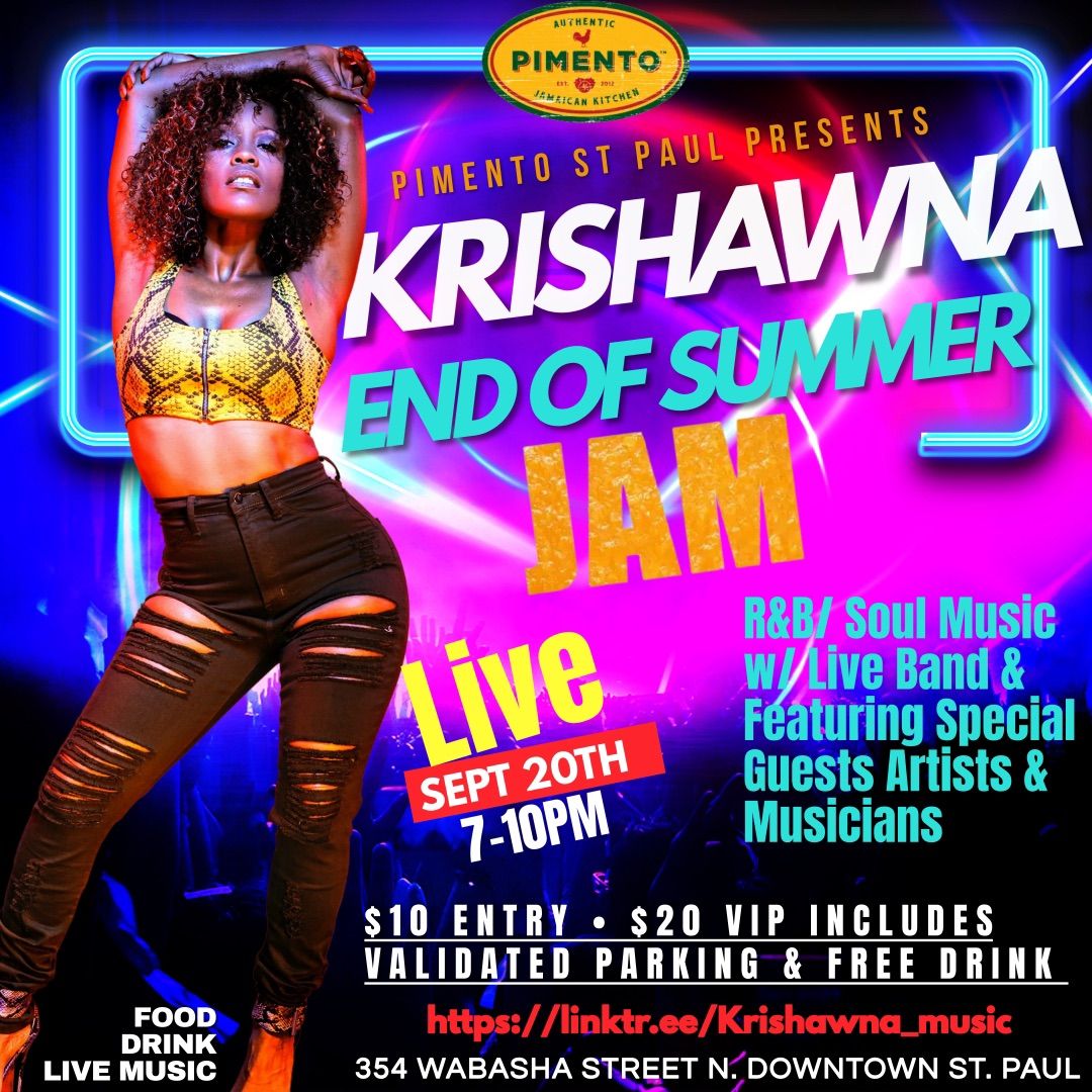 Krishawna Sad\u00e9 Live at Pimento Jamaican Kitchen ST PAUL