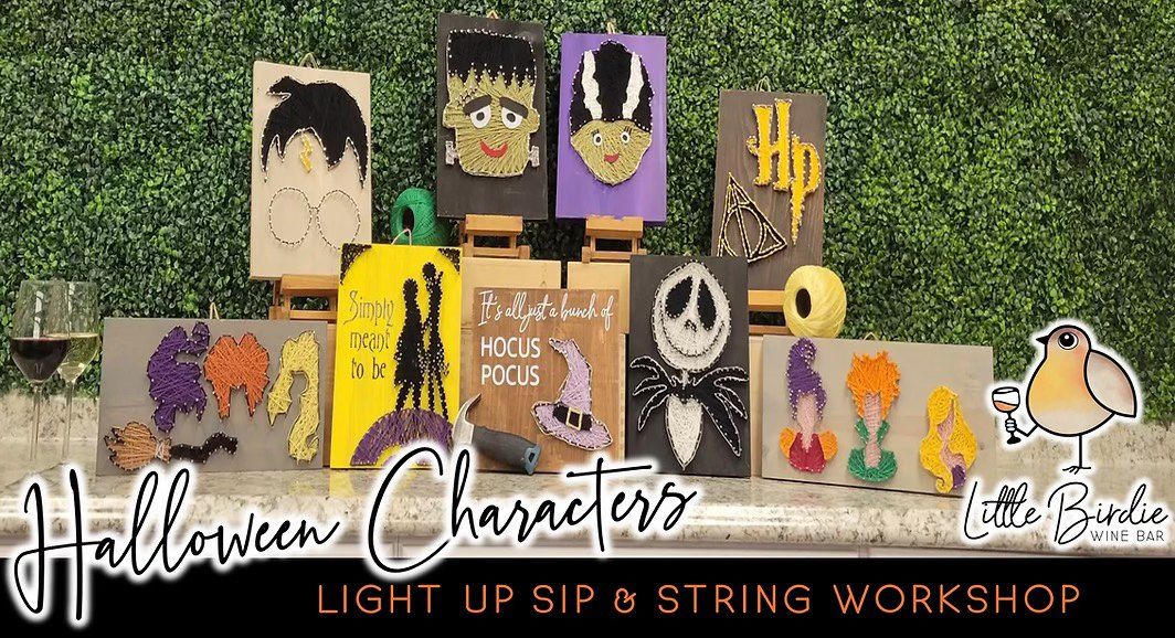 Halloween Character Designs | Sip & String Workshop (10\/17 @ 6:00 pm)