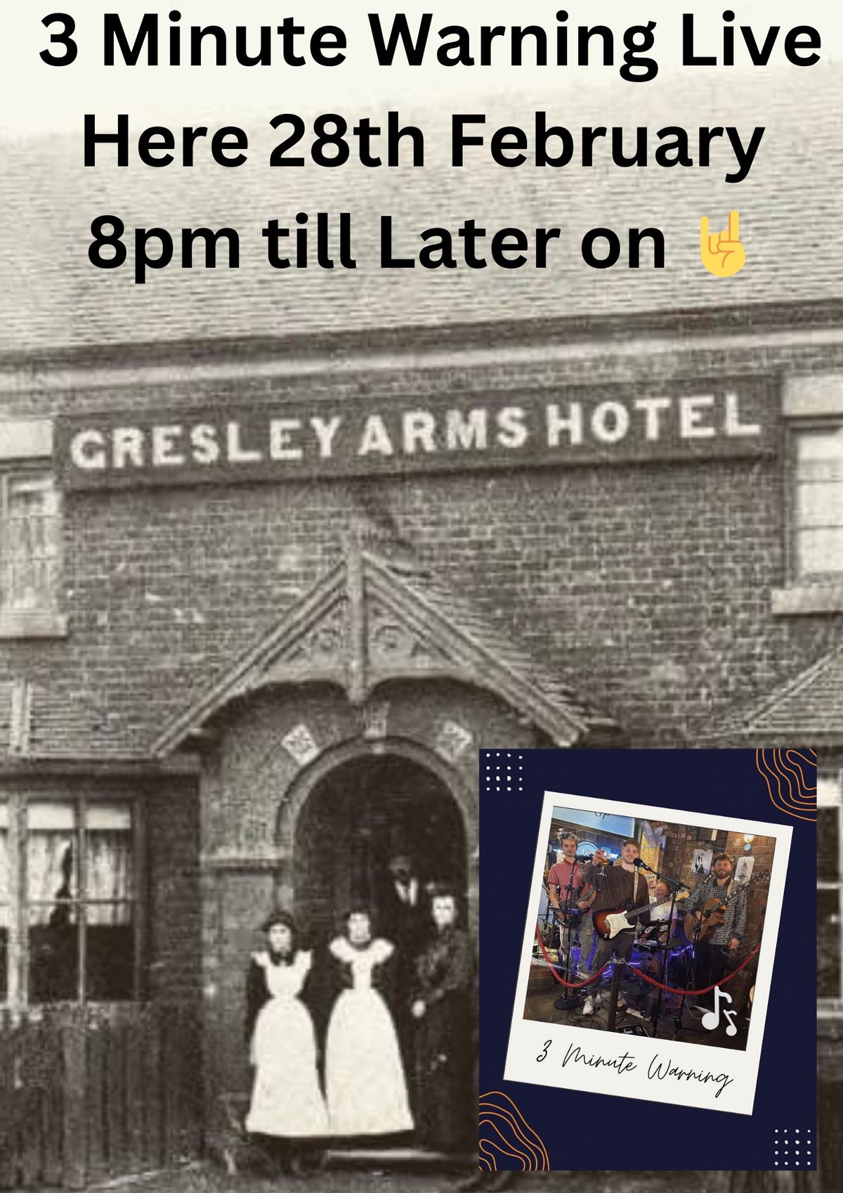 3 Minute Warning at the Gresley Arms \ud83c\udfb6\ud83c\udf7a\ud83e\udd73