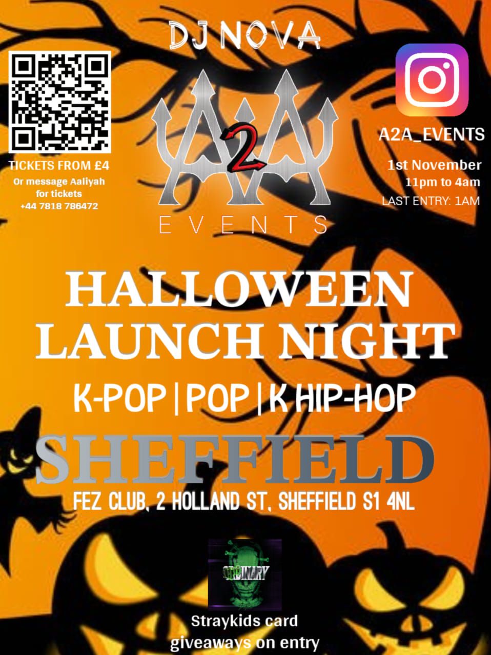 Sheffield K-Pop Halloween Launch Night 