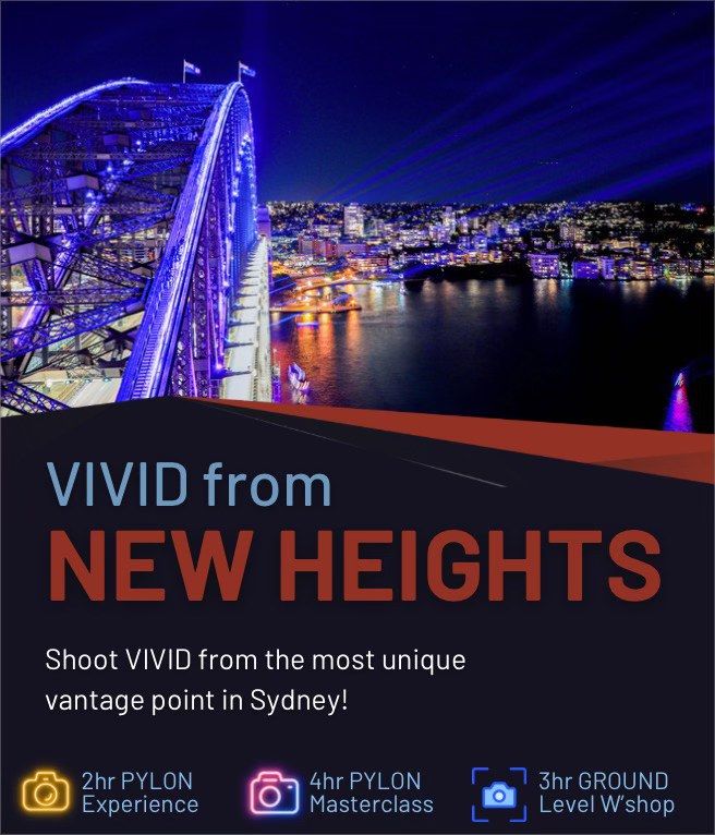 VIVID from NEW HEIGHTS - Night Photography Workshops! 2 hour Shoot Experience