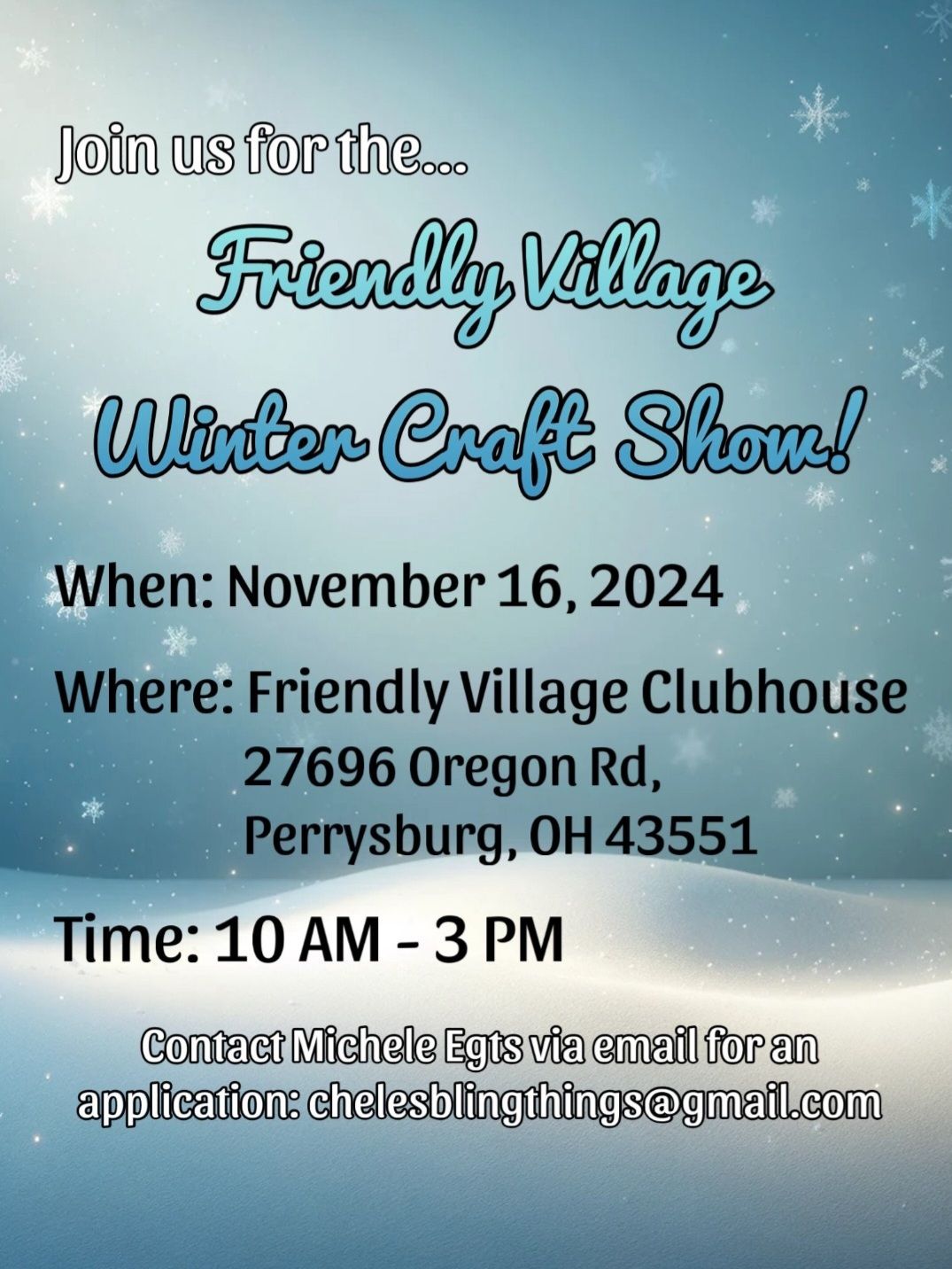 Friendly Village Winter Craft Sale