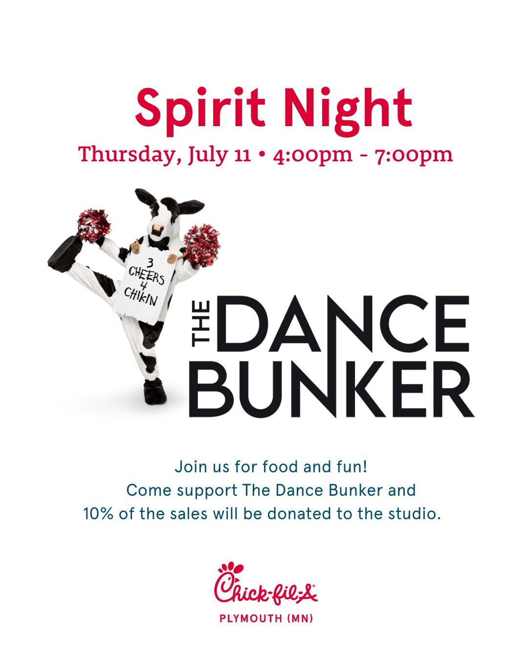 Chick-fil-A Spirit Night FUNDRAISER