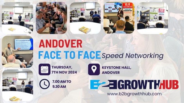 Andover Face 2 Face Morning Speed Networking - 7th Nov 2024