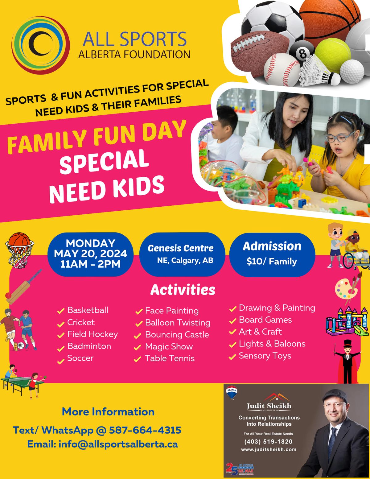Family Fun Day for Special Needs Kids
