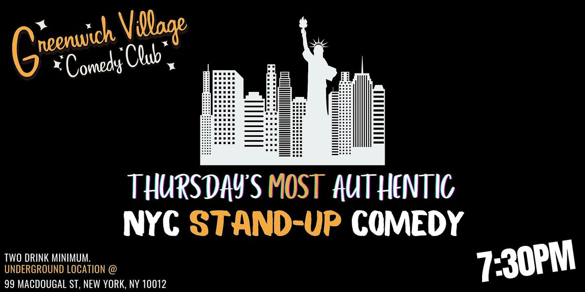 Thursday's Free Comedy Show Tickets! Stand-Up Comedy in Greenwich Village