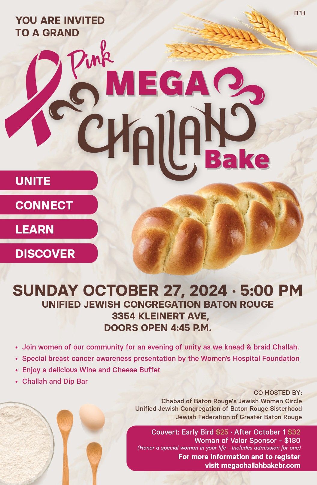 Pink Mega Challah Bake