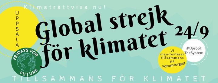 Global klimatstrejk! #UprootTheSystem