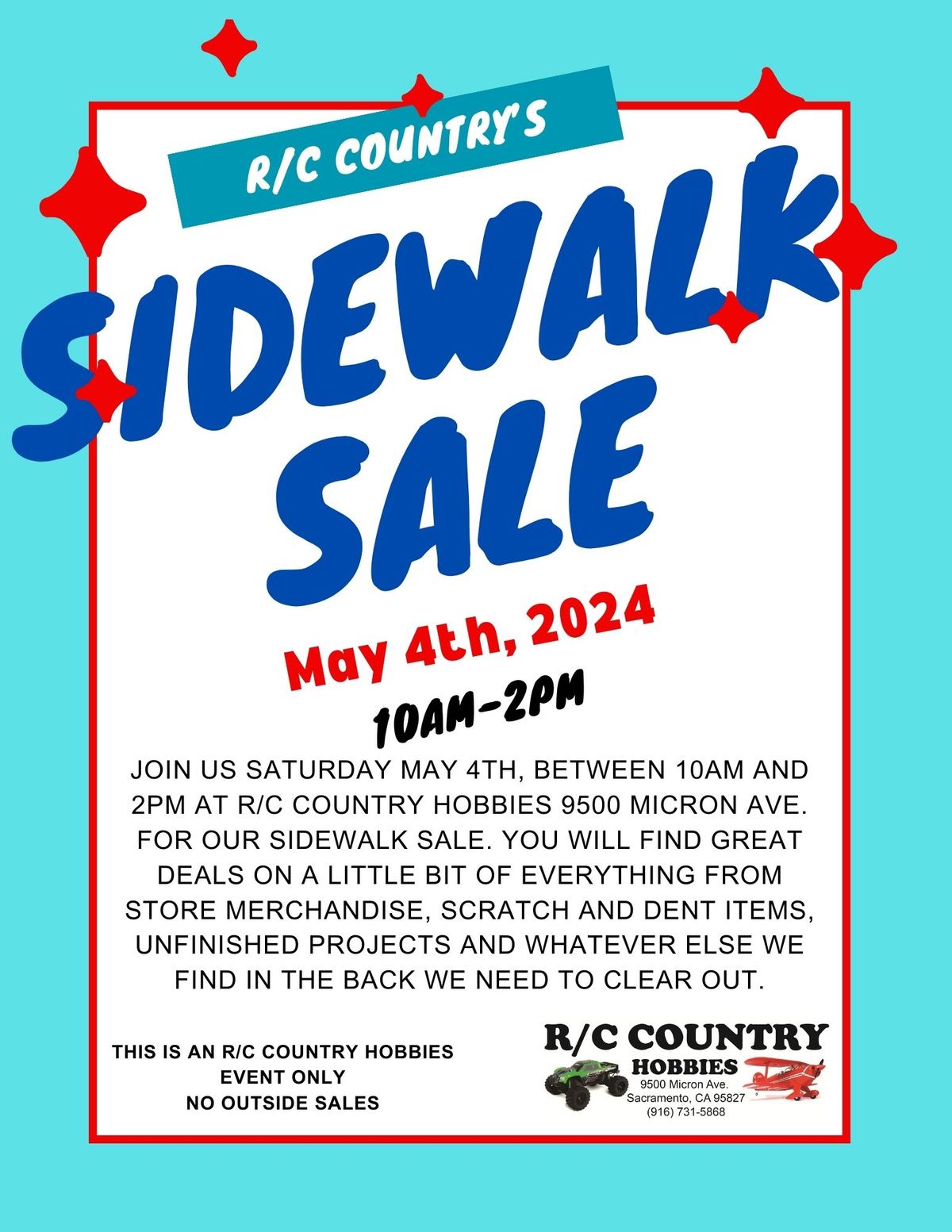 R\/C Country's Sidewalk Sale