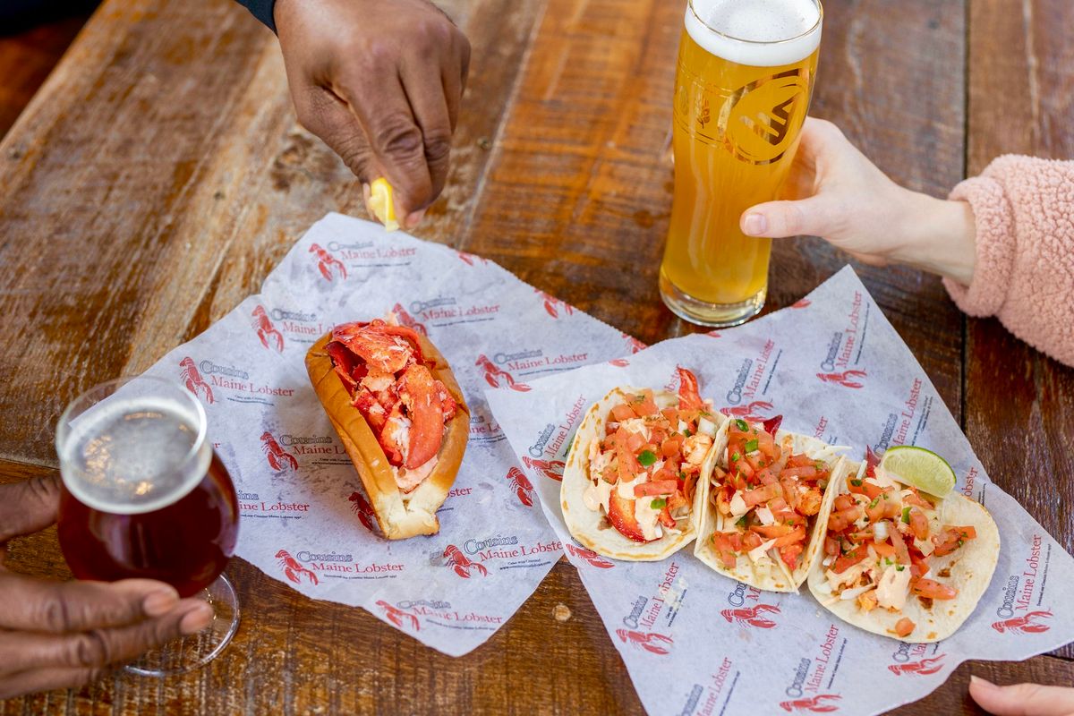 Cousins Maine Lobster Food Truck visits HUNTINGTON BEACH!!