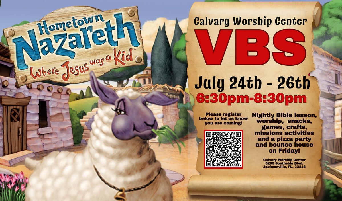 VBS 2024- Hometown Nazareth: Where Jesus was a kid!