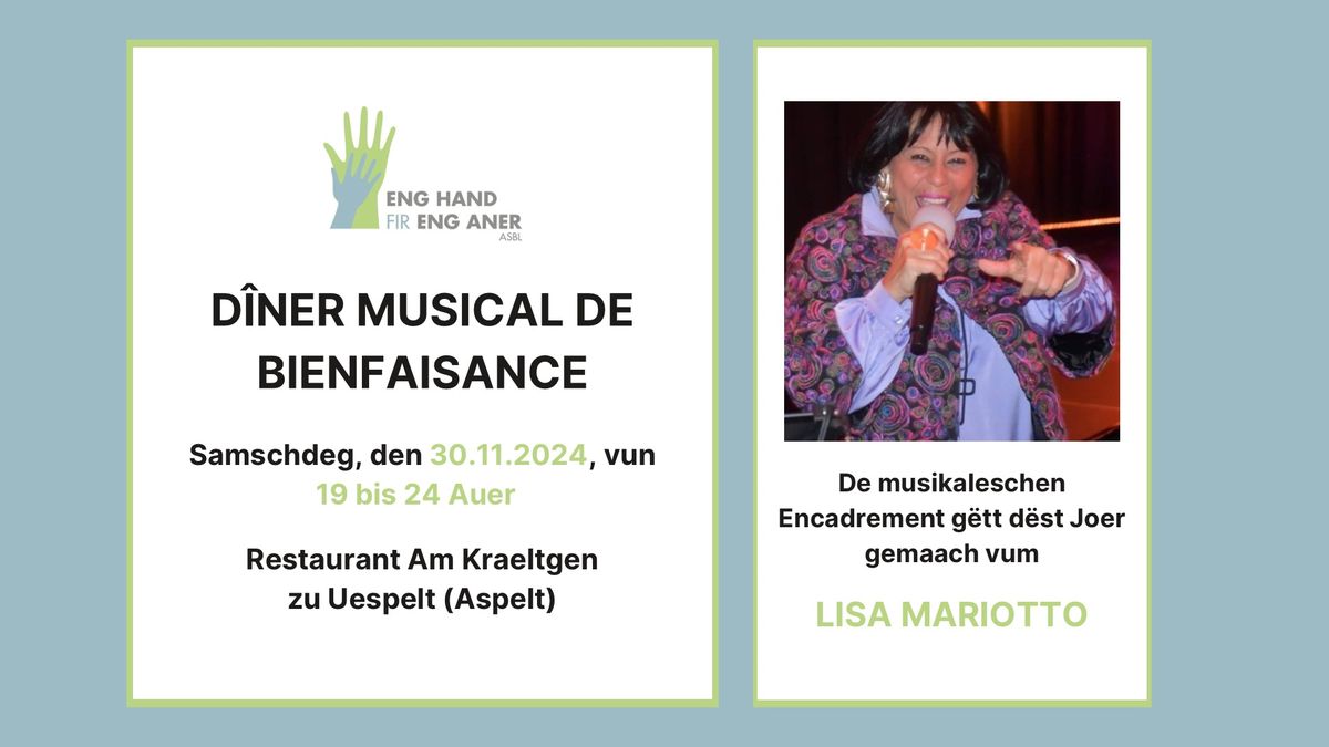 D\u00ceNER MUSICAL DE BIENFAISANCE