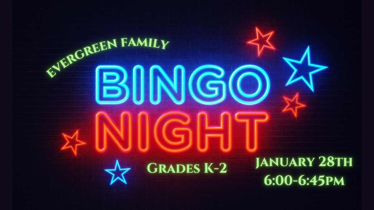 Bingo Night - Grades K-2