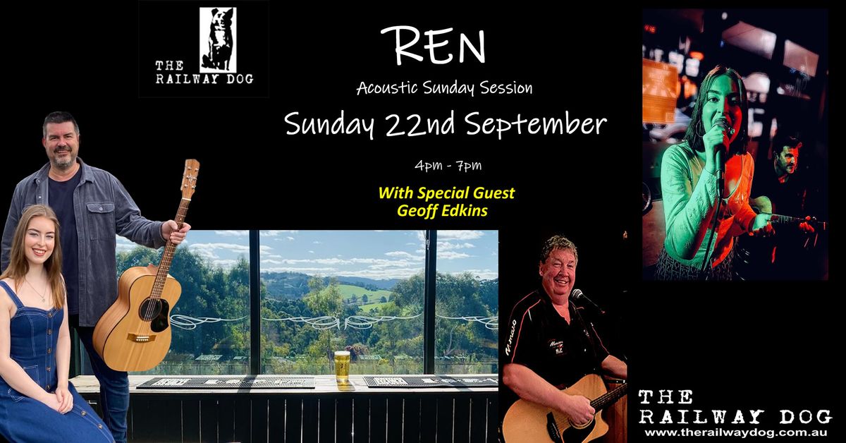 REN acoustic Sunday session with special guest Geoff Edkins