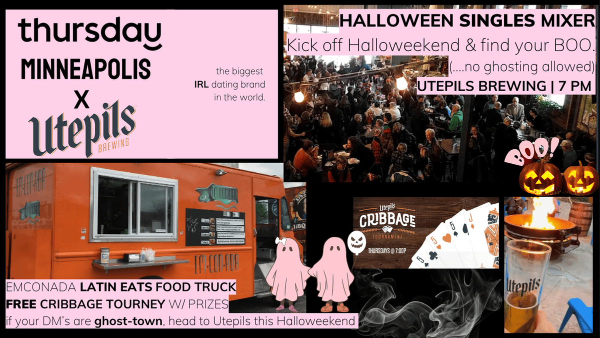 Thursday | Halloween Singles Event @ Utepils Brewing Co. Taproom &amp; Beer Garden | Minneapolis