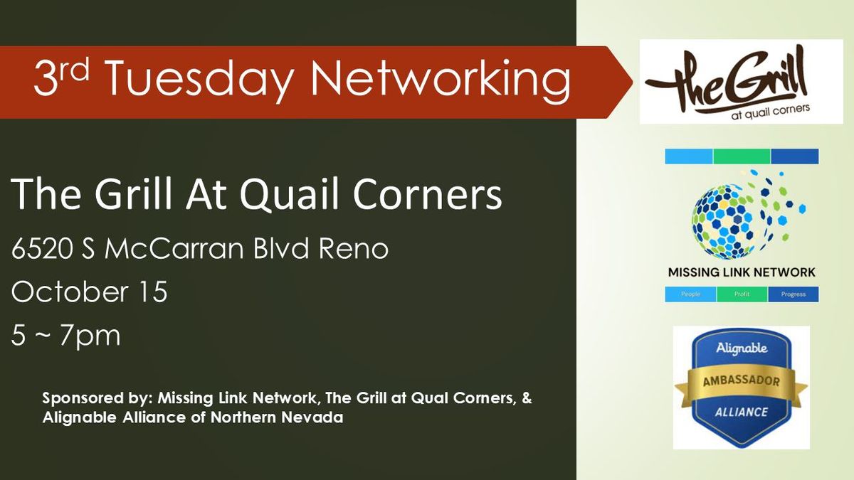 3rd Tuesday Networking