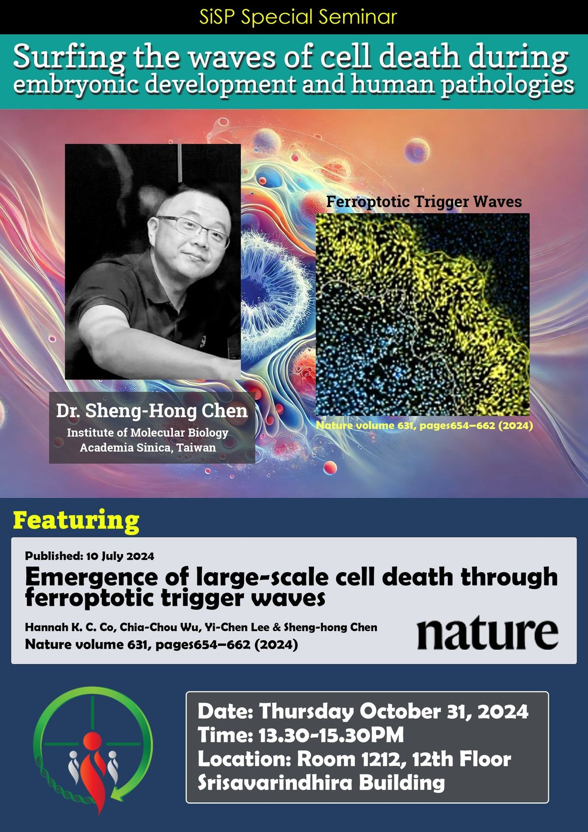 SiSP Special Seminar: Surfing the waves of cell death during embryonic development and human patholo