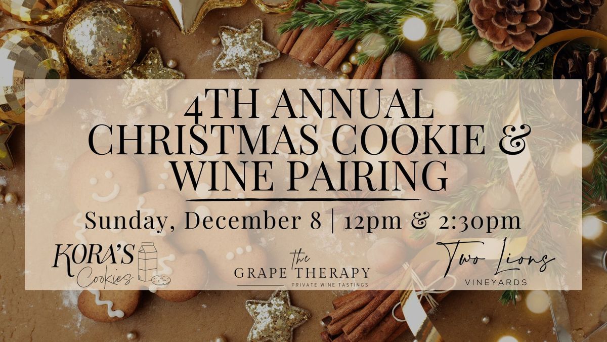 4th Annual Christmas Cookie & Wine Pairing