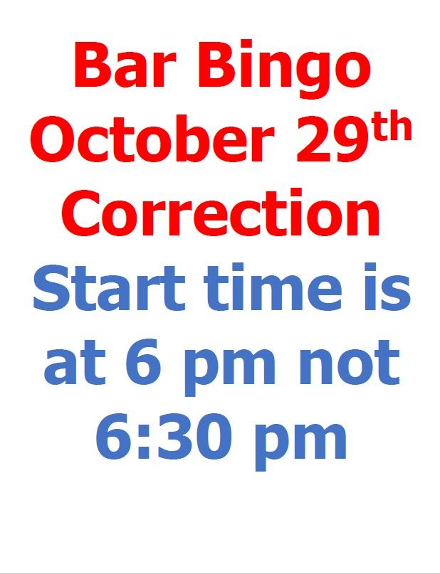 BAR BINGO