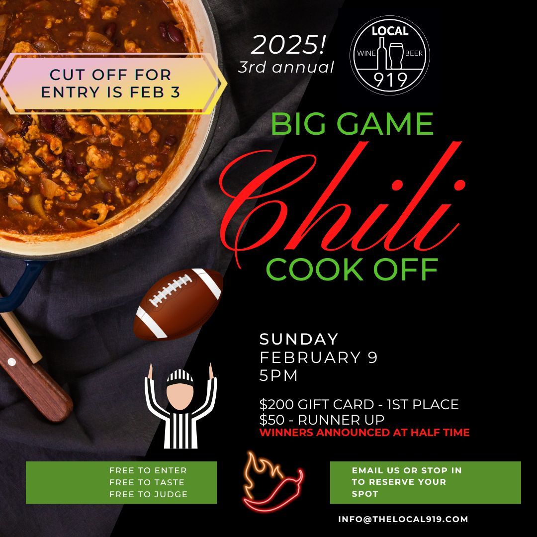 Local 919's 3rd Annual Chili Cookoff Competition