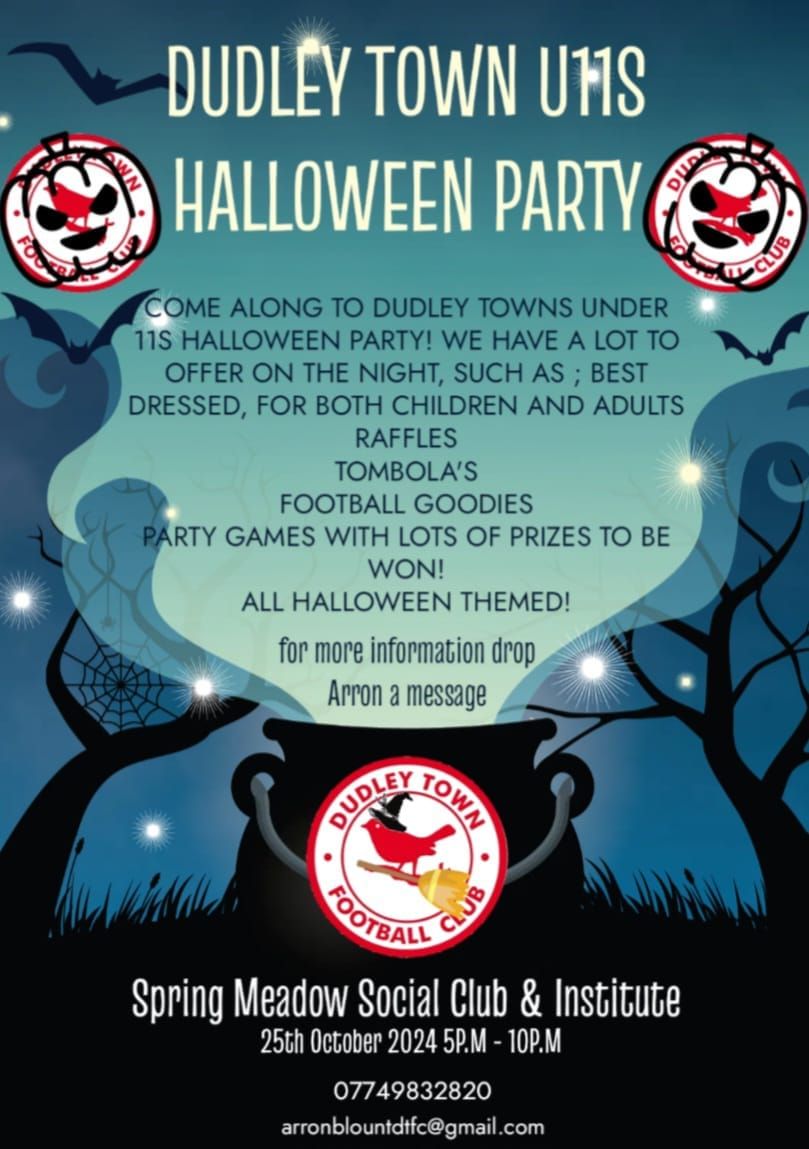 dudley town u11s Halloween party