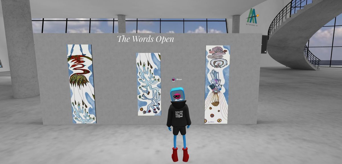 Irene Christensen "The Words Open" physical & digital exhibition