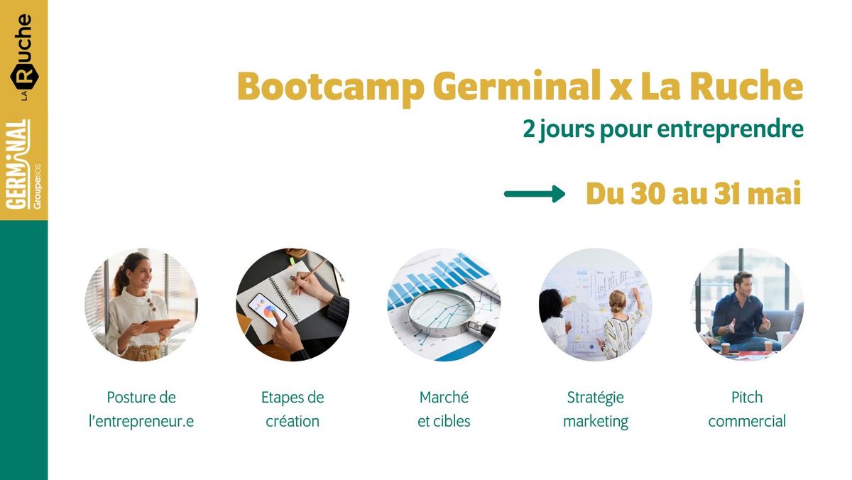 Bootcamp Germinal x La Ruche : 2 jours pour entreprendre