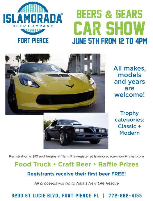 Beers & Gears Car Show, Islamorada Brewery North, Fort Pierce, 5 June 2021