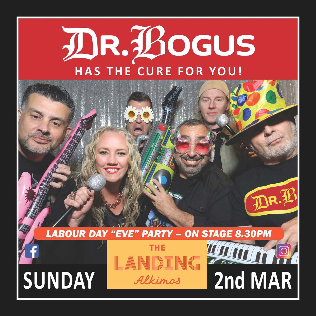 Sunday \u2018Labour Day\u2019 eve w\/ DR BOGUS!!