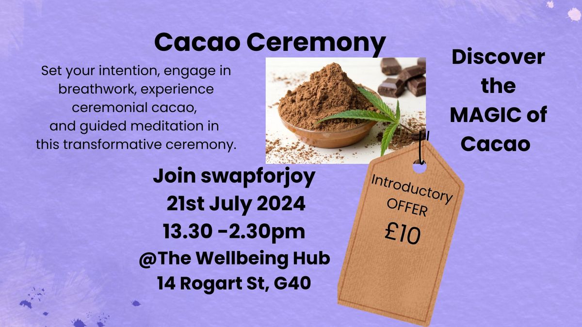 Cacao Ceremony - experience the magic of cacao and the transformative journey it takes you on!