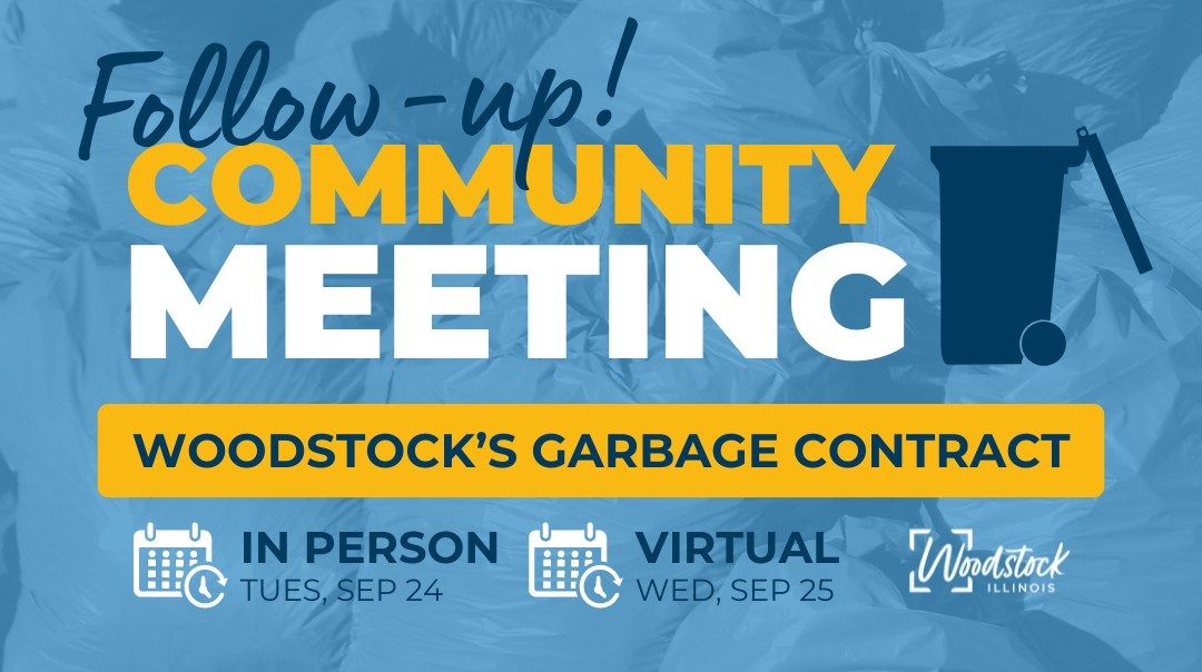 Woodstock's Garbage Contract Follow-Up Meeting (In Person)