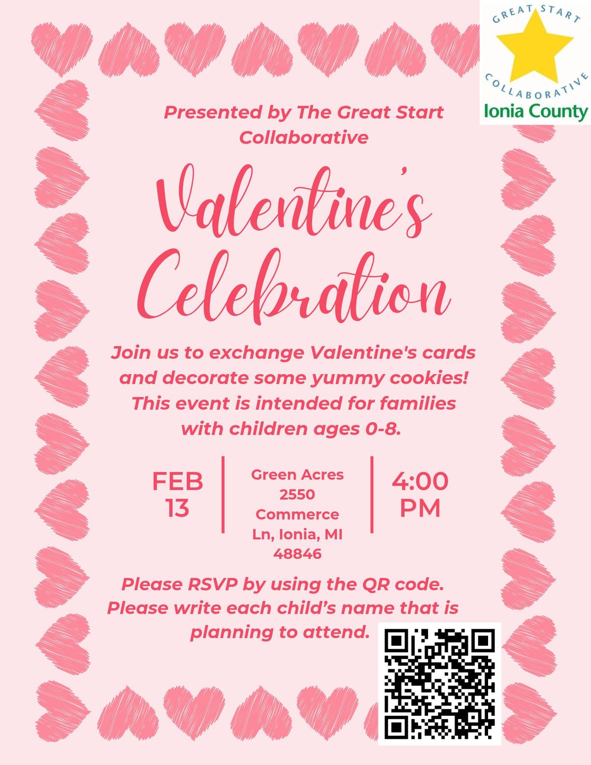 Valentine's Celebration with Green Acres Grandfriends